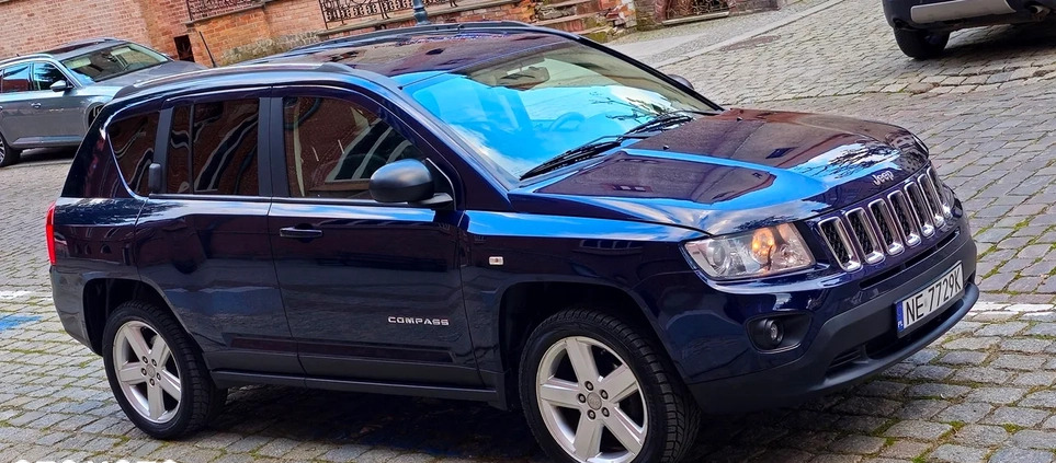 Jeep Compass cena 40900 przebieg: 162000, rok produkcji 2013 z Elbląg małe 742